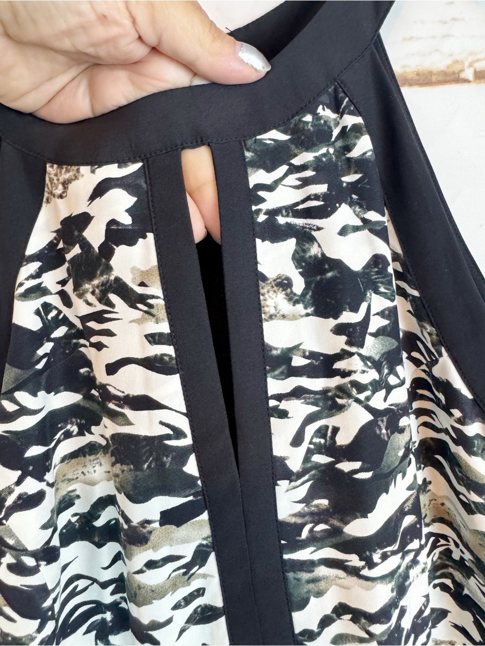 Parker | Tidal Camo Halter Mini Dress, M NWT - Picture 6 of 14